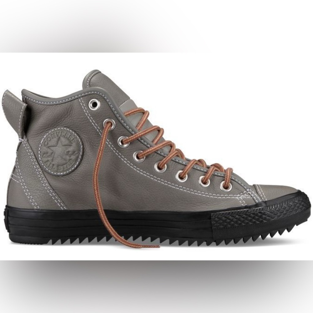 Converse All Star Gray High-Top Sneakers with Black Soles